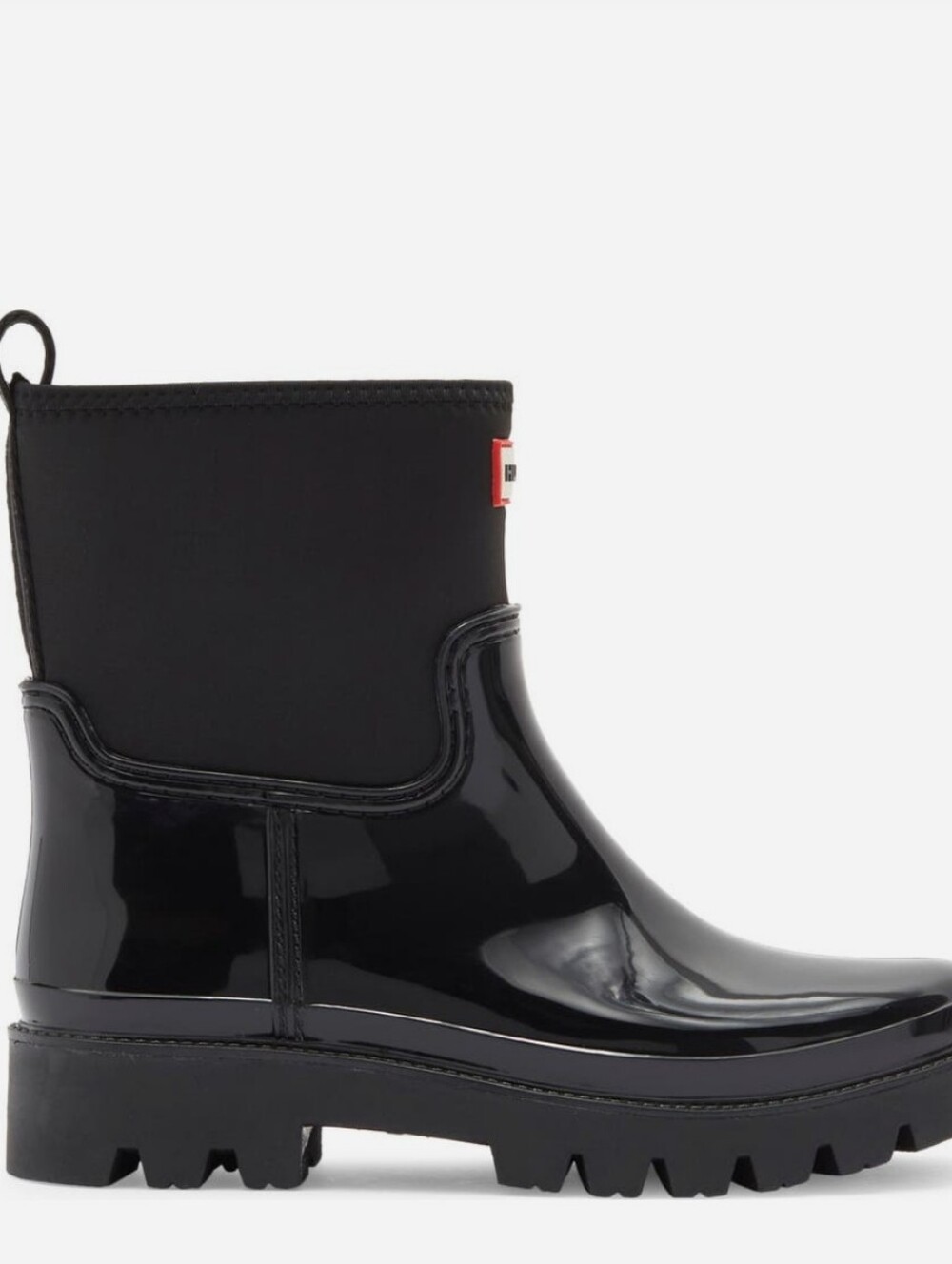 Hunter Wella Chelsea Waterproof Boots- Black 001 Shiny PVC